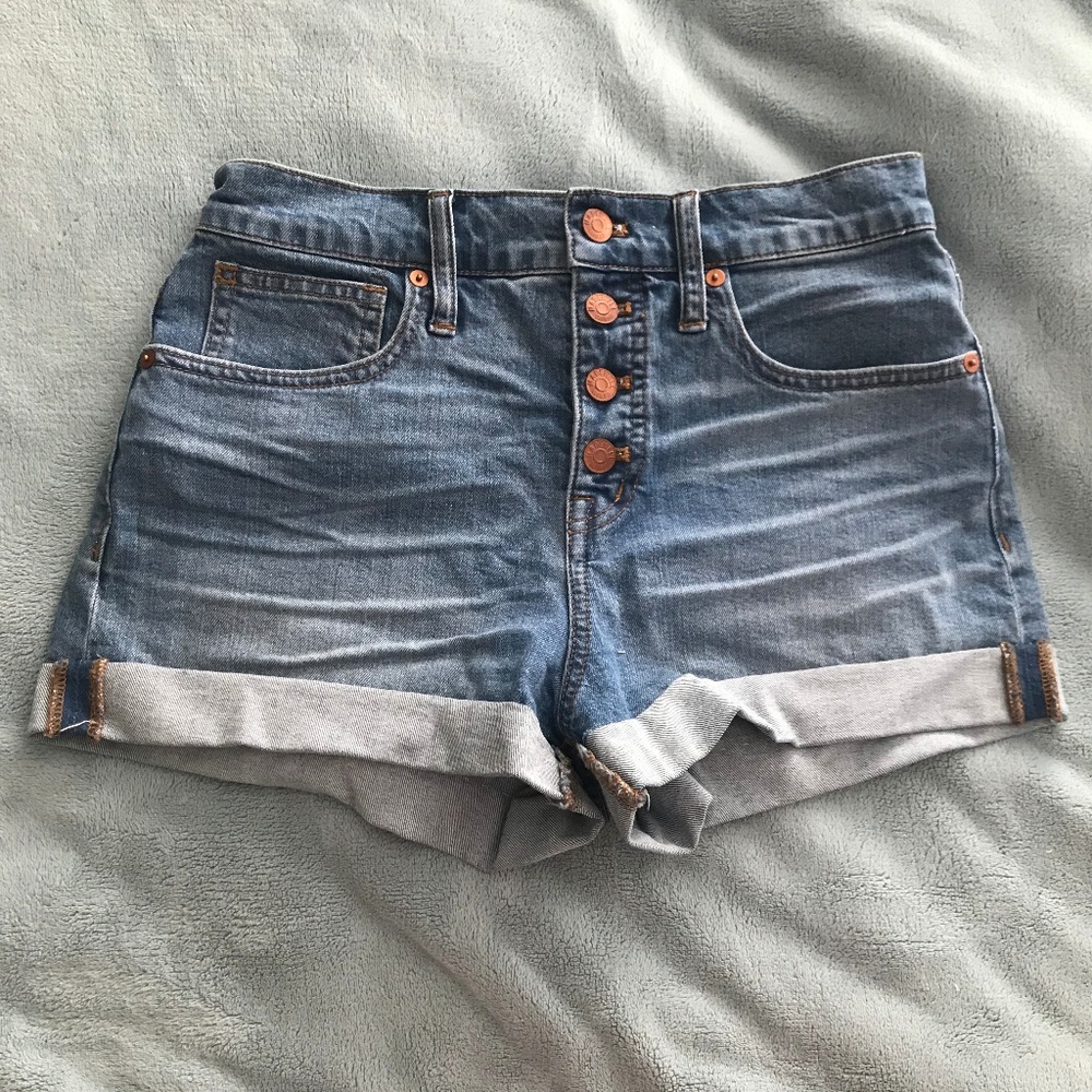 Madewell High-Waist Button Fly Shorts
